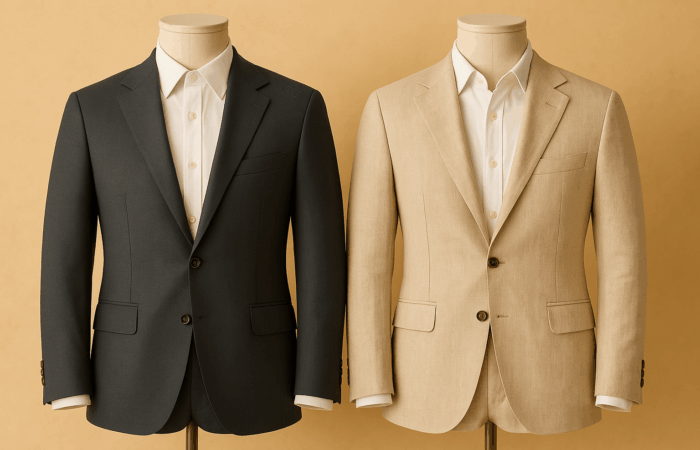 Trajes de lino y lana